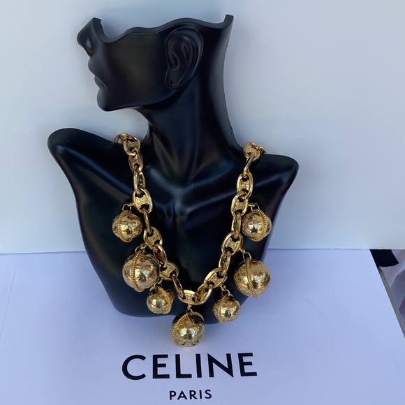 RARE! CELINE Necklace Orbs Stars.Authentic. Statement Piece - Picture 4 of 13